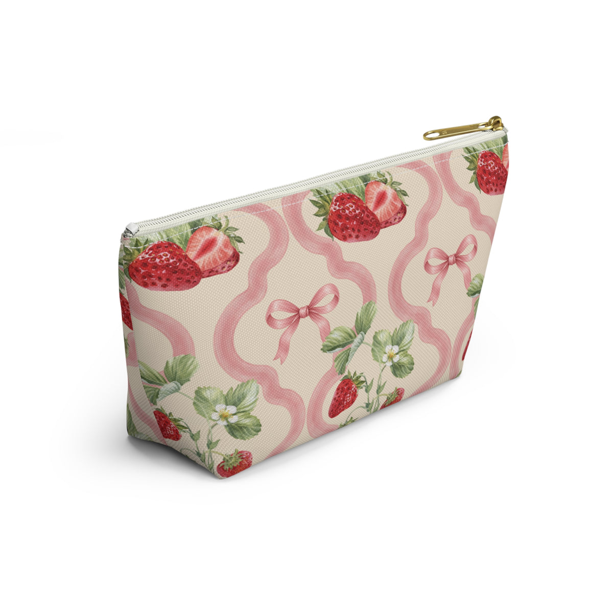 Strawberry Scallop Everything Pouch
