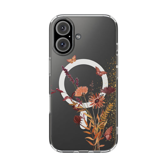 The "Jardin d'Automne" Case | Clear Autumn Botanical (MagSafe)