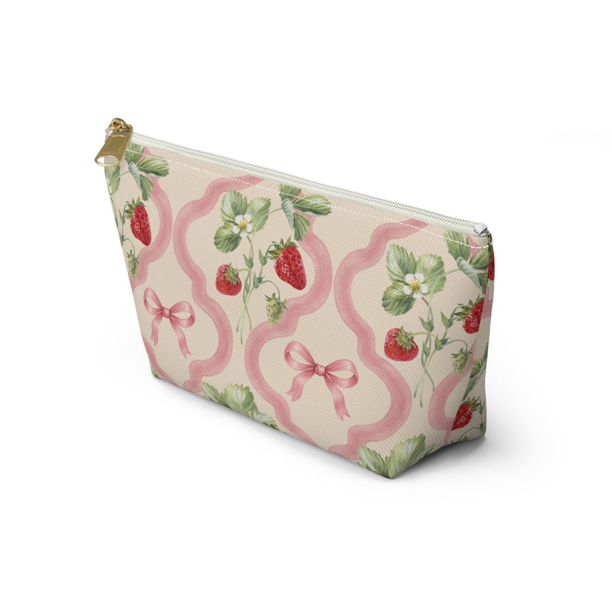 Strawberry Scallop Everything Pouch