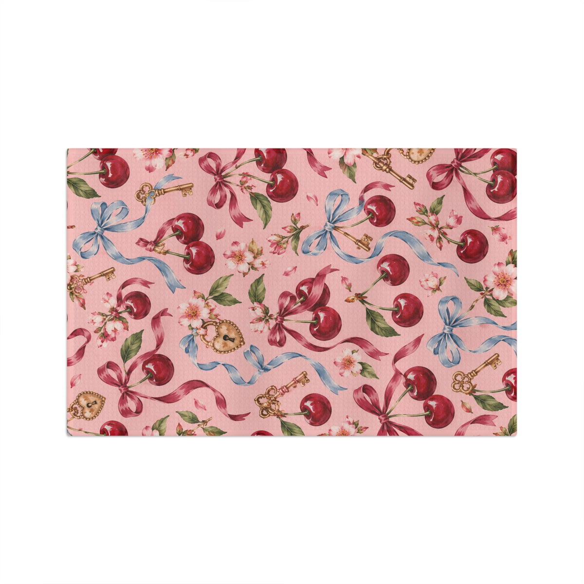 Clés & Cerises Tea Towel