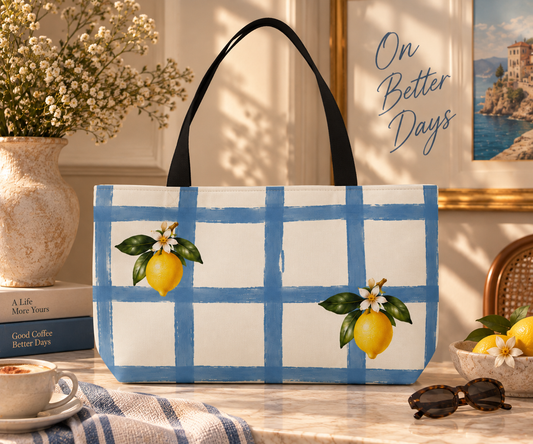 The Lemon Gingham Weekender