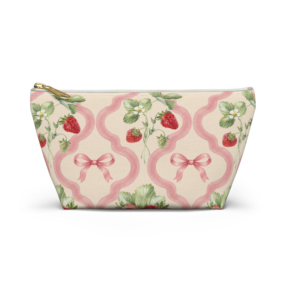 Strawberry Scallop Everything Pouch