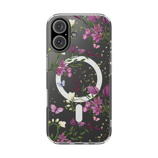 The "Jardin Perdu" Case | Clear Lush Botanical (MagSafe)