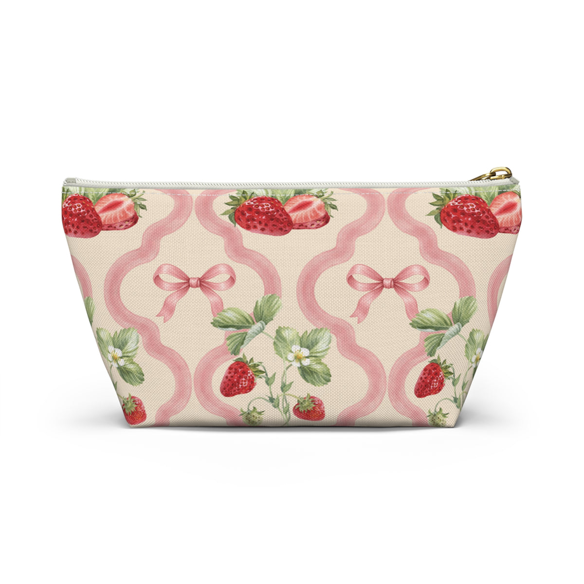 Strawberry Scallop Everything Pouch