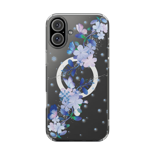 The "Jardin d'Hiver" Case | Clear Winter Frost (MagSafe)