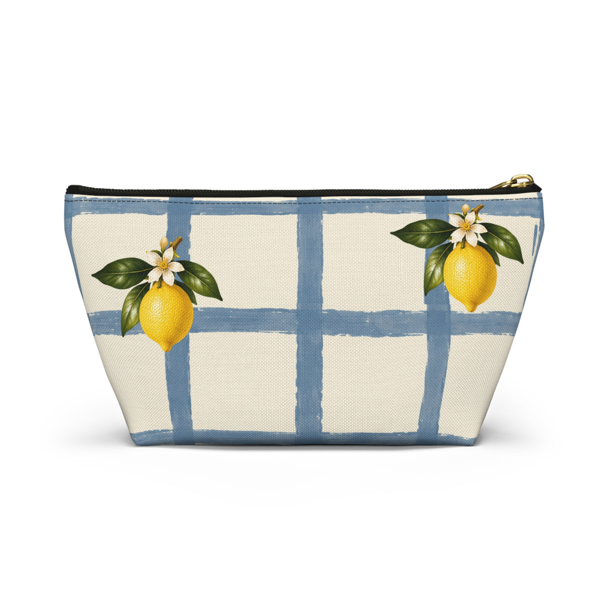 Lemon Gingham Everything Pouch