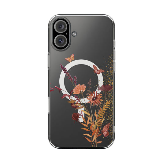 The "Jardin d'Automne" Case | Clear Autumn Botanical (MagSafe)