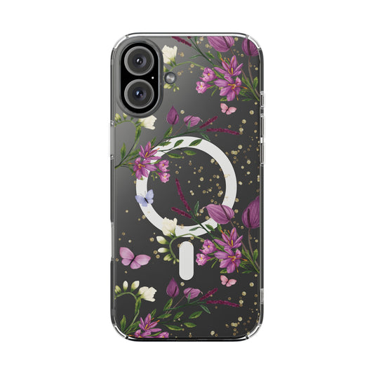 The "Jardin Perdu" Case | Clear Lush Botanical (MagSafe)